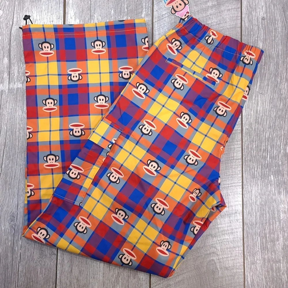 Paul Frank Plaid Pants - Blue and Yellow - Picture 1 of 3